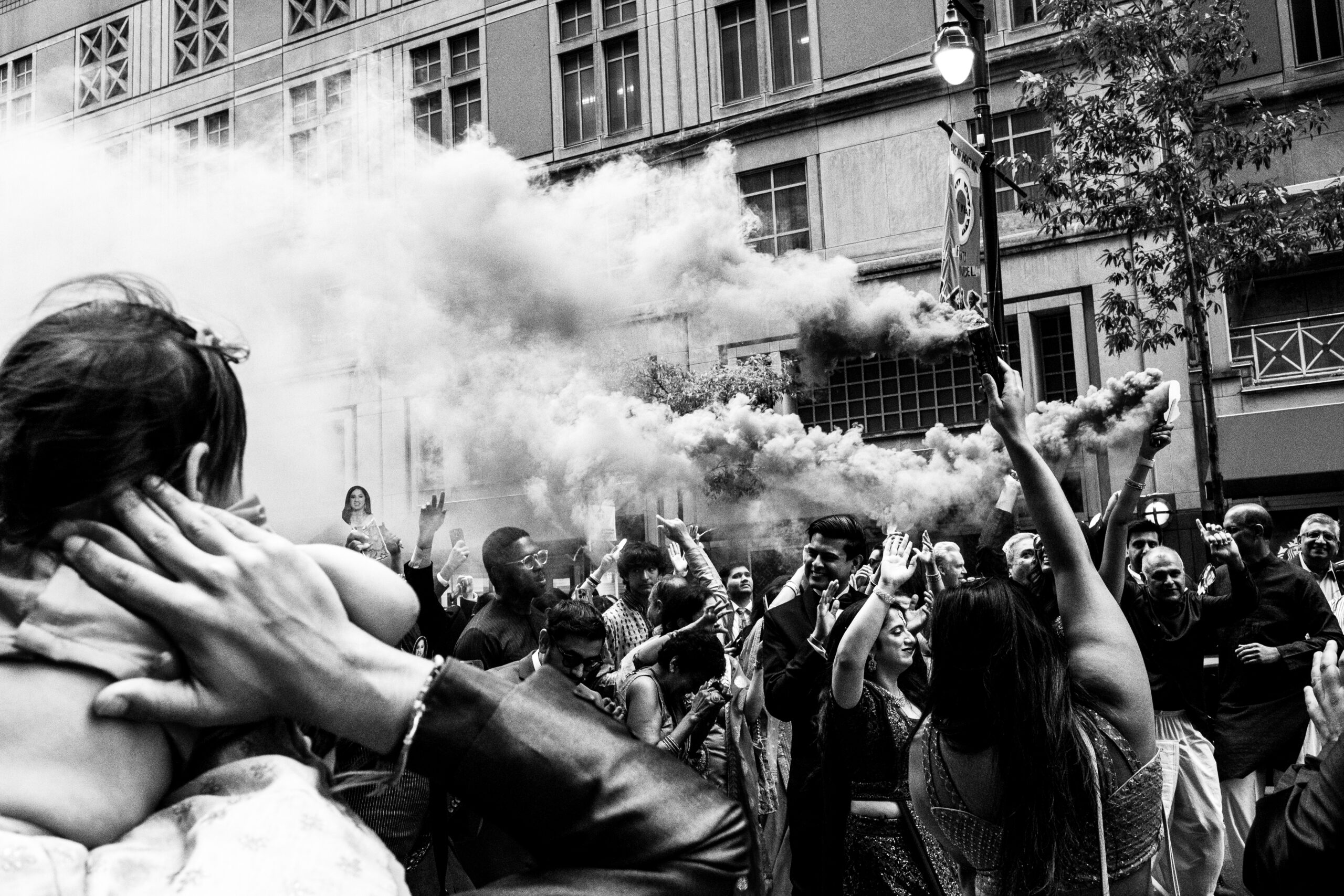 Street Photograph of an Indian Wedding in Philadelphia